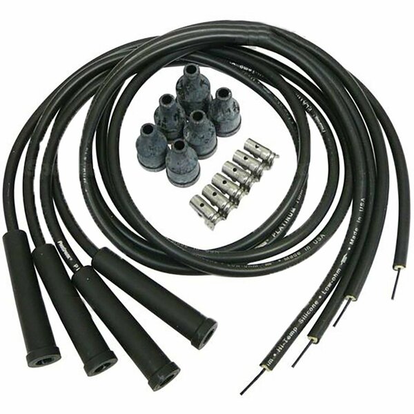 Aftermarket Copper Spark Plug wire set Fits IH Fits FARMALL A, Super A, B, BN, C, Super C Tr ELI80-0043